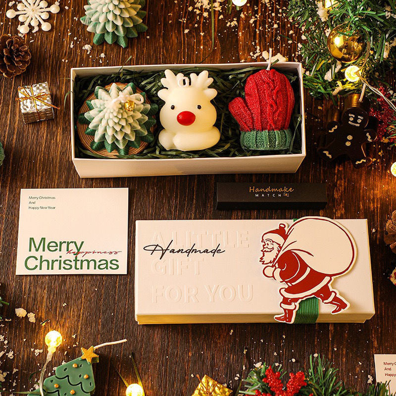 Christmas 2025 Gift — Smokeless Aromatherapy Candle Set Gift Box | Hand Gift | Christmas Ornament