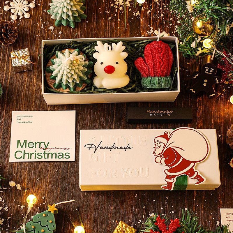 Christmas 2025 Gift — Smokeless Aromatherapy Candle Set Gift Box | Hand Gift | Christmas Ornament